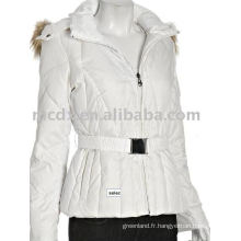 Veste blanche en taille blanche